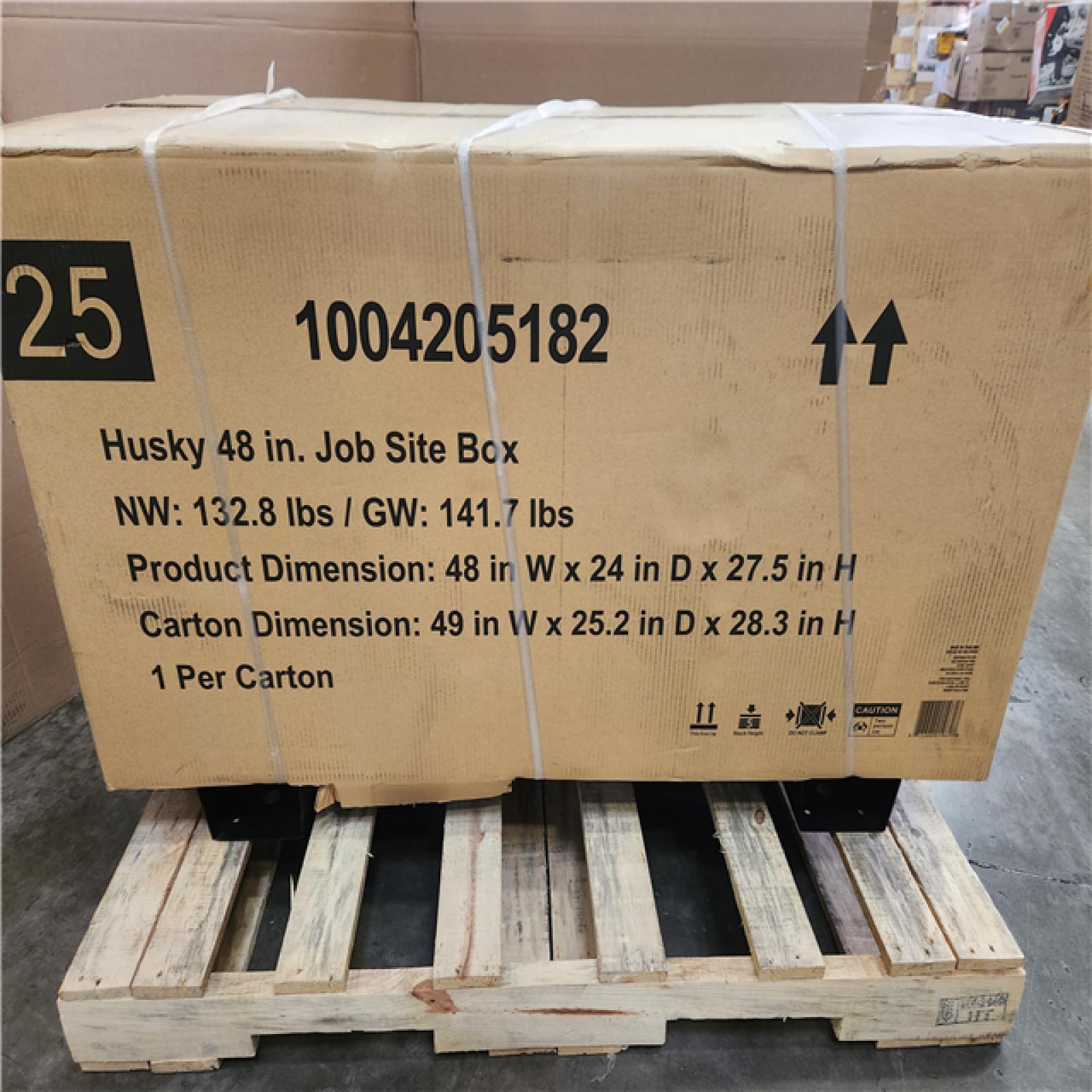 Phoenix NEW Husky Tool Storage 48 in. W Black Steel Job Site Toolbox (SEALED)