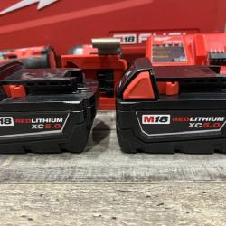 AS-IS Milwaukee FUEL 18V Lithium-Ion Brushless Cordless Hammer Drill and Impact Driver Combo Kit