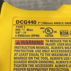 AS-IS DEWALT FLEXVOLT 60V Cordless 7 in. Angle Grinder (Tool-Only)