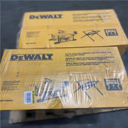 Dallas Location - NEW  DEWALT 15 Amp Corded 8-1/4 in. Compact Jobsite Tablesaw with Compact Table Saw Stand(Lot Of 2)