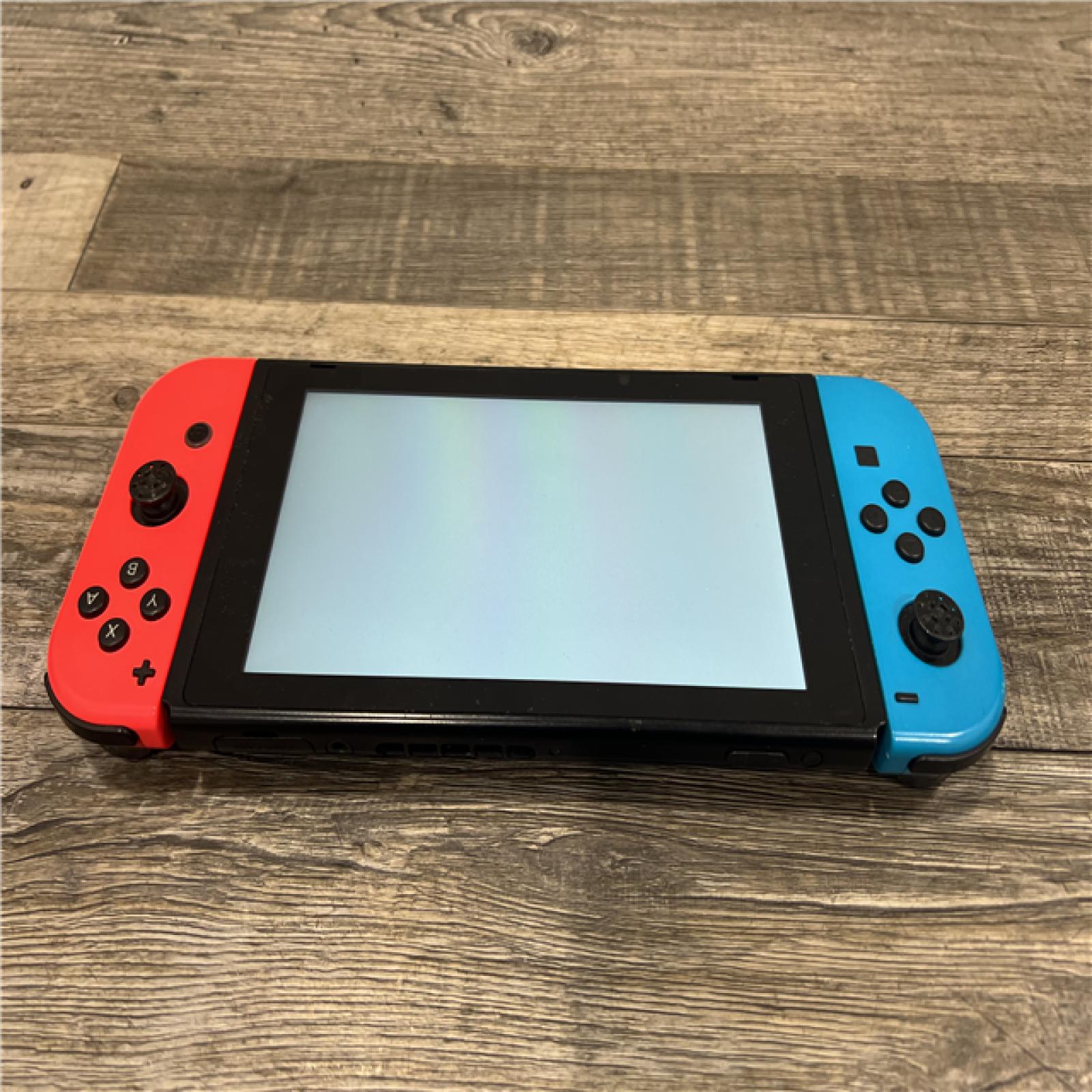 AS-IS Nintendo Switch -Neon Blue Joy-Con & Neon Red