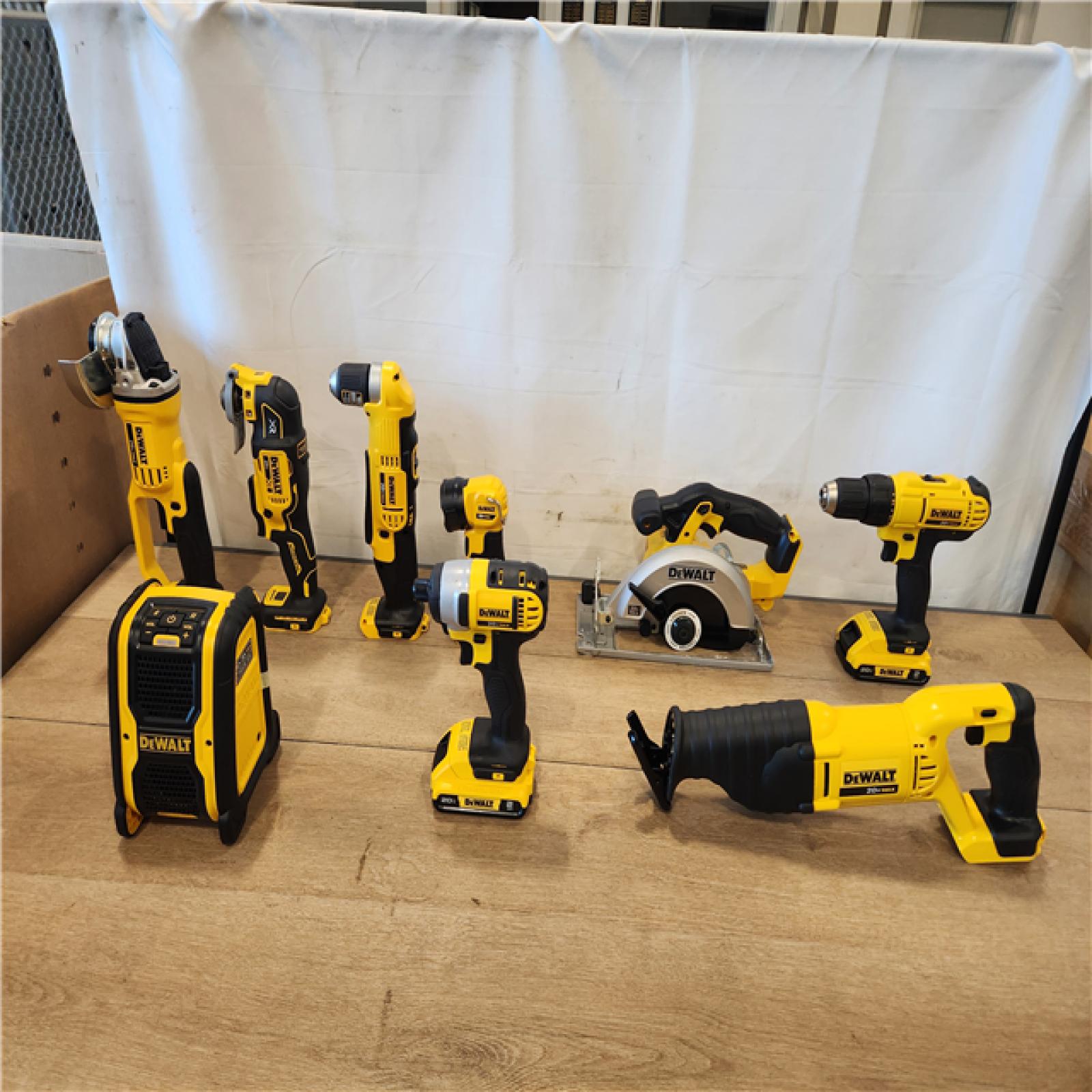 AS-IS- DEWALT 20V MAX Lithium-Ion Cordless 9-Tool Combo Kit
