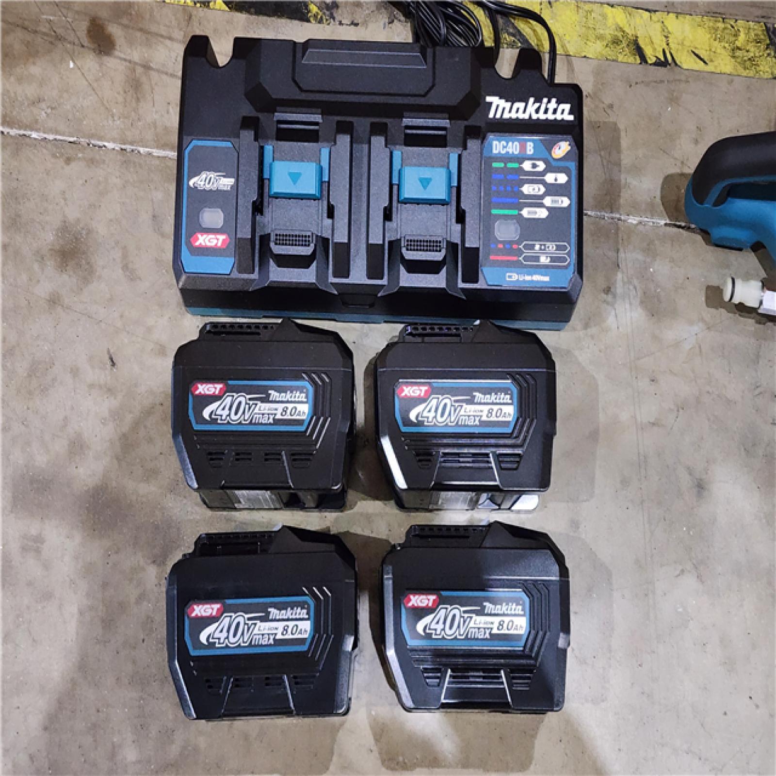 HOUSTON LOCATION - AS-IS (APPEARS LIKE NEW) MAKITA 80V Max (40V Max X2) XGT Brushless Cordless 14 in. Power Cutter Kit with 4 Batteries (8.0Ah)