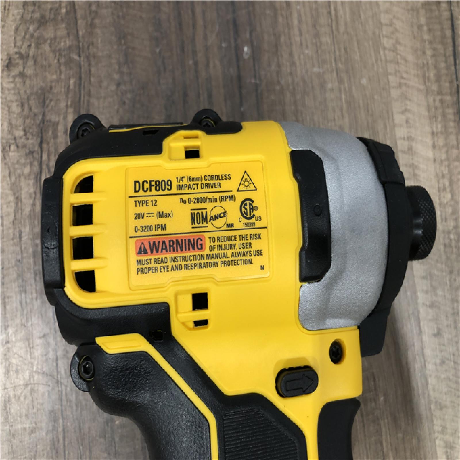 AS-IS DEWALT ATOMIC 20V MAX Cordless Brushless Compact 1/4 in. Impact Driver (Tool Only)