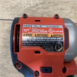 AS-IS Milwaukee 18V Lithium-Ion Compact Brushless Cordless 1/4 in. Impact Driver (Tool-Only)