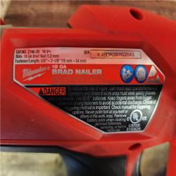 HOUSTON LOCATION - AS-IS Milwaukee FUEL 18-Volt Lithium-Ion Brushless Cordless Gen II 18-Gauge Brad Nailer (Tool-Only)