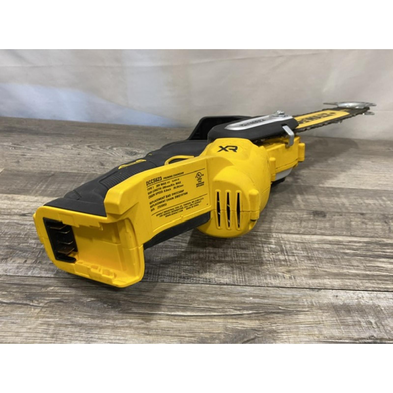 AS-IS DEWALT 20V MAX 8 in. Brushless Cordless Battery Powered Pruning Chainsaw (Tool Only)
