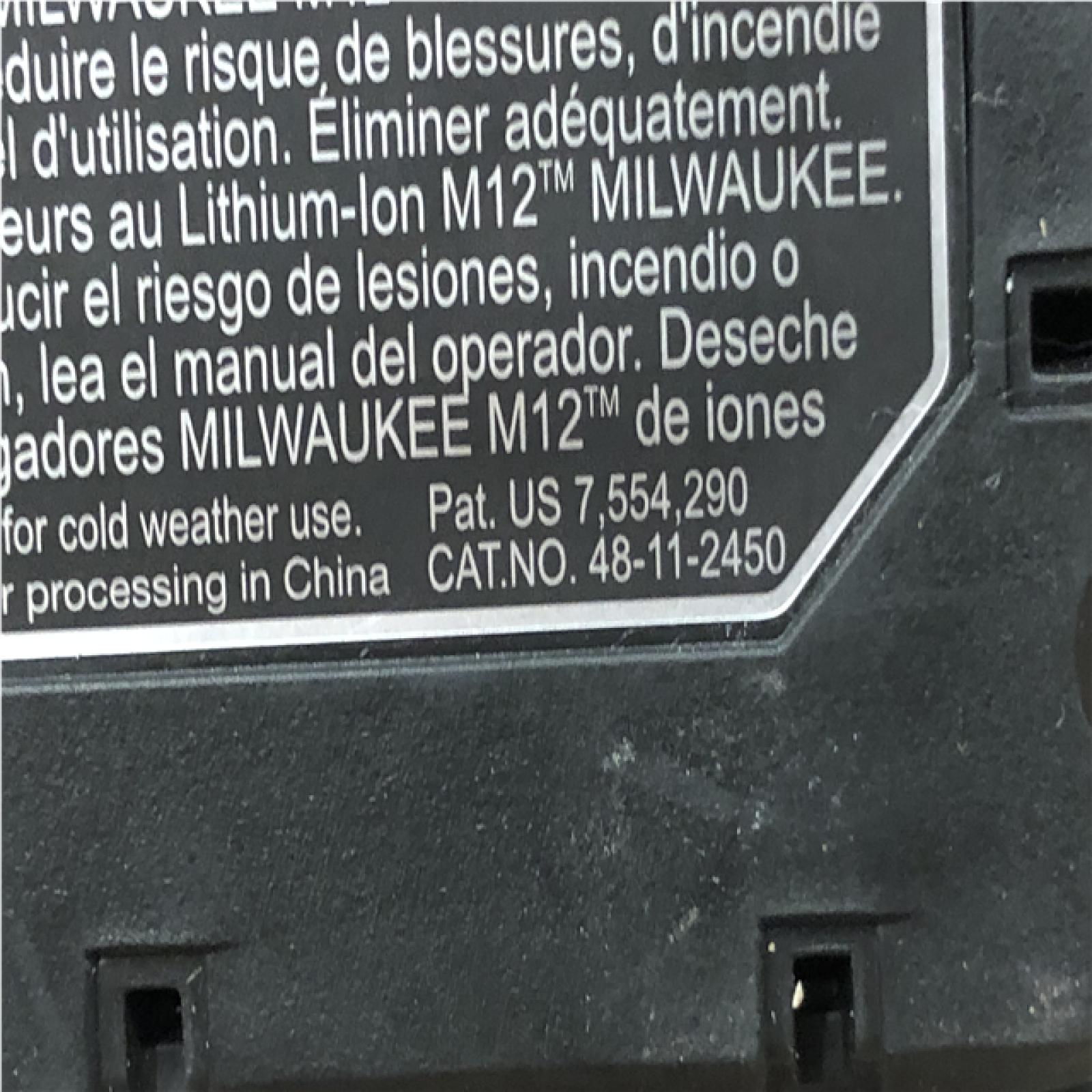 AS-IS Milwaukee 12V Lithium-Ion XC High Output 5.0 Ah Battery Pack (2-Pack) Starter Kit with Charger