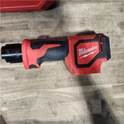 HOUSTON LOCATION - AS-IS M18 18V Lithium-Ion Cordless Short Throw Press Tool Kit with 3 PEX Crimp Jaws (2) 2.0 Ah Batteries and Charger
