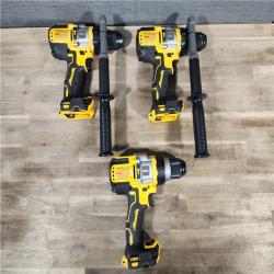 HOUSTON LOCATION - AS-IS (3) Dewalt DCD999B 20V MAX Flexvolt 1/2  Cordless Hammer Drill (TOOL ONLY)