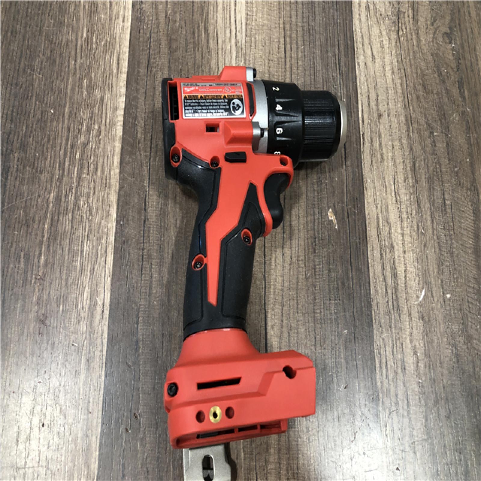 AS-IS Milwaukee 18V Lithium-Ion Brushless Cordless 1/2 in. Compact Drill/Driver (Tool-Only)