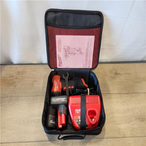 AS-IS- Milwaukee  FUEL 12V Lithium-Ion Brushless Cordless 1/4 in. Right Angle Die Grinder Kit