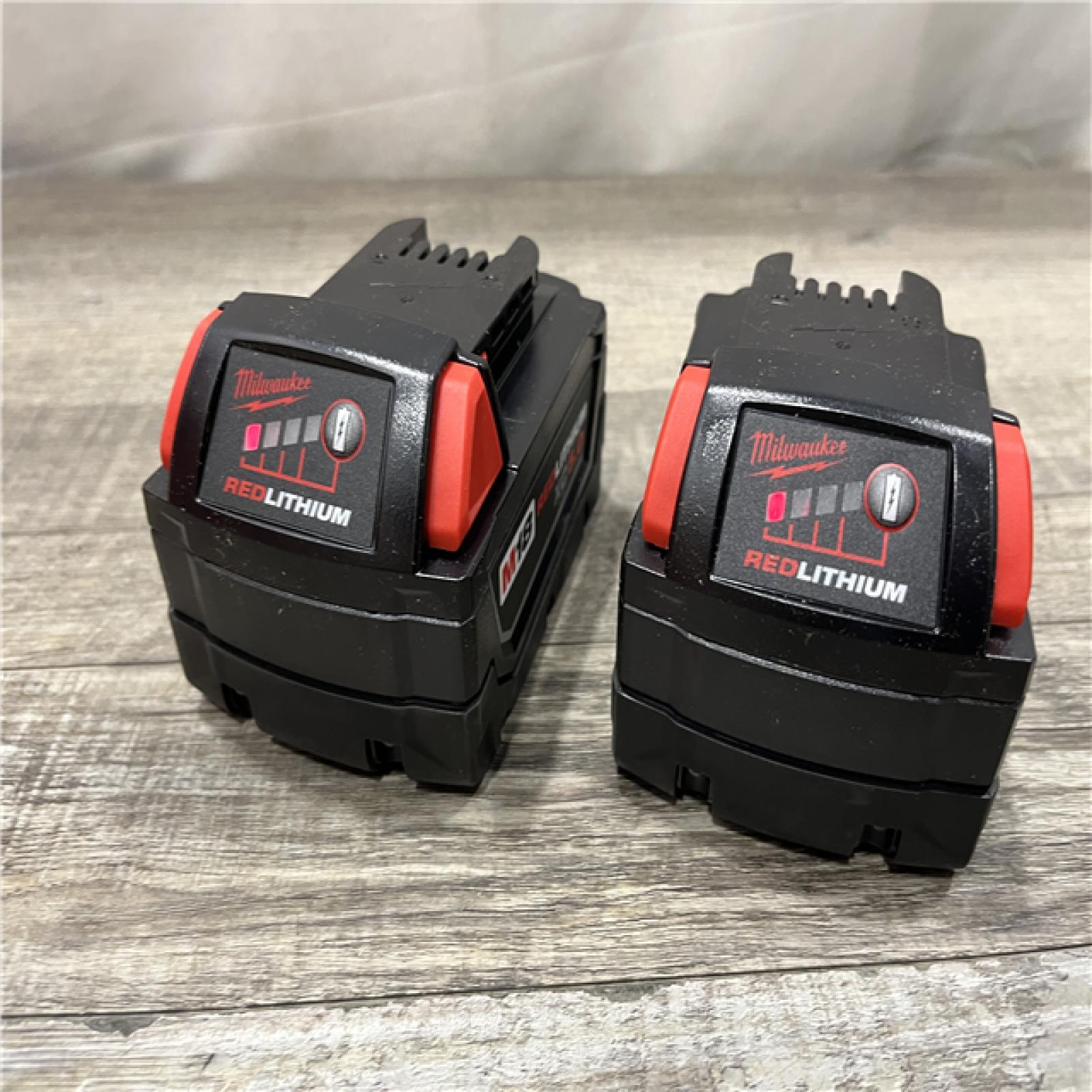 AS-IS Milwaukee 18-Volt Lithium-Ion XC Extended Capacity 5.0 Ah Battery Pack (2-Pack)