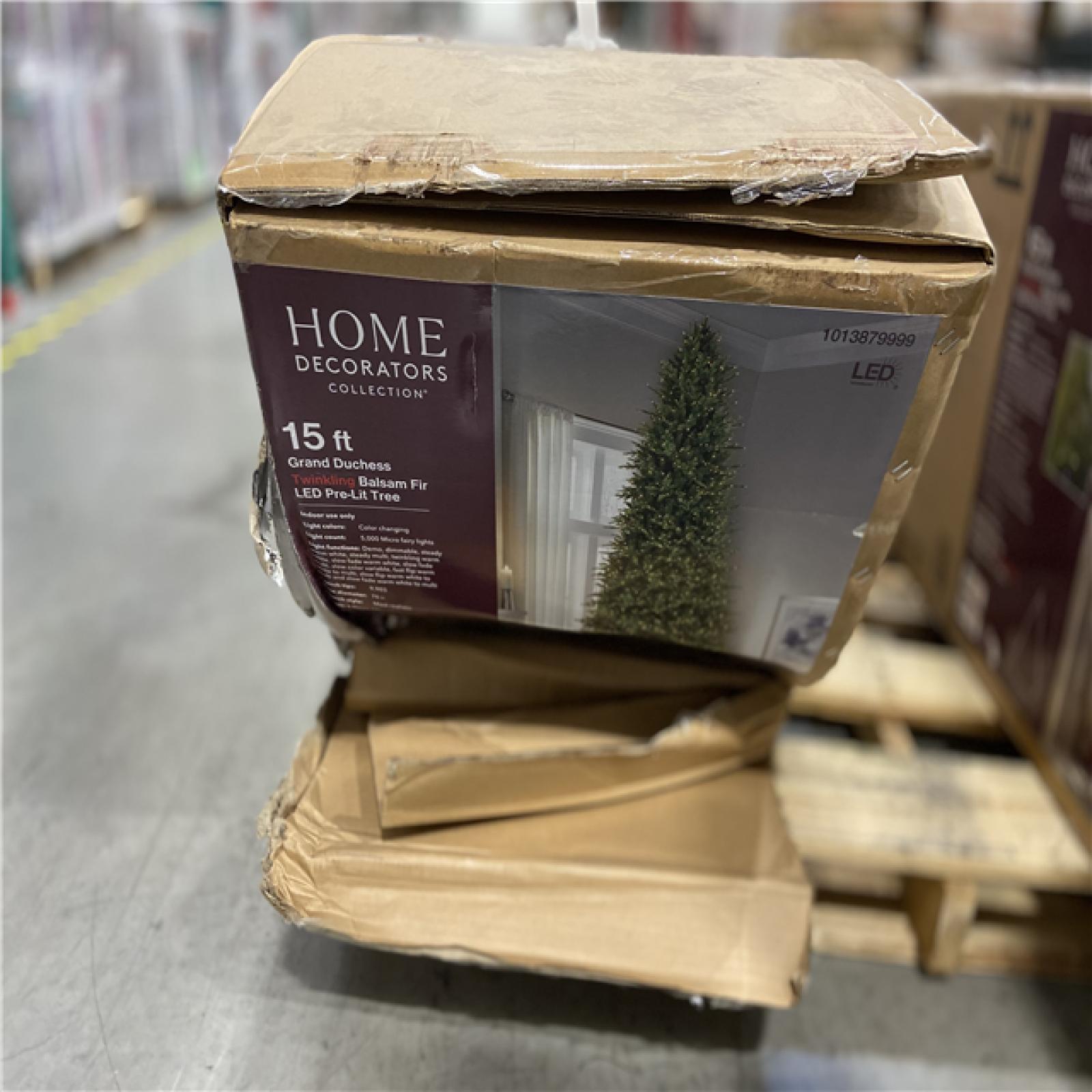 DALLAS LOCATION - DALLAS LOCATION - 15FT Grand Douches Twinkling Balsam Fir LED Pre- Lit Tree