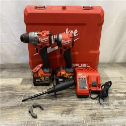 AS-IS Milwaukee FUEL 18V Lithium-Ion Brushless Cordless Hammer Drill and Impact Driver Combo Kit