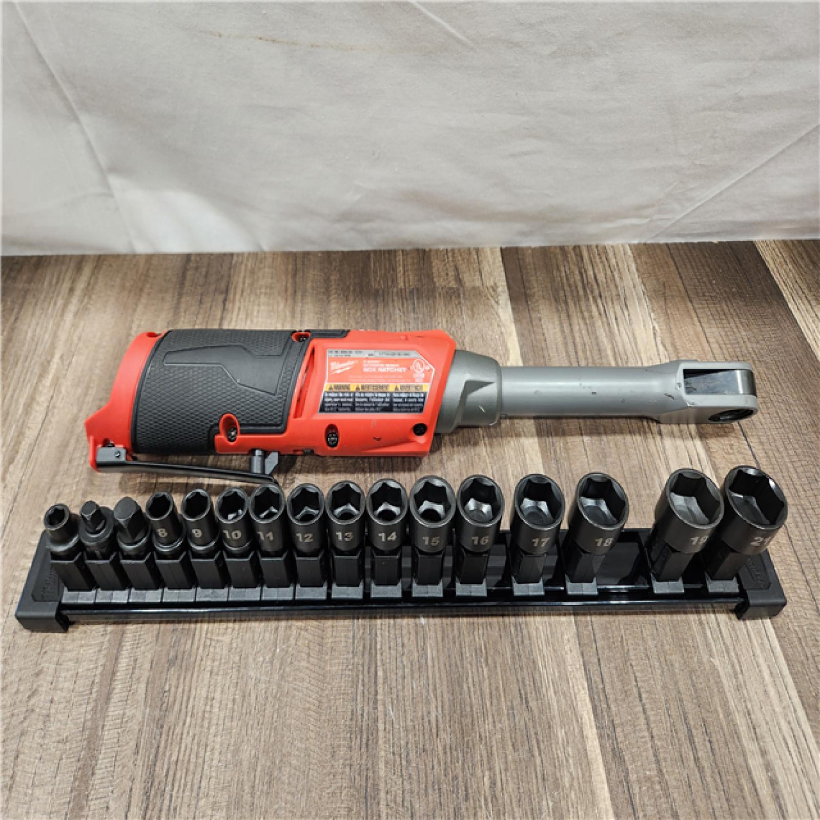 AS-IS- Milwaukee M12 FUEL INSIDER Extended Reach Box Ratchet (Tool-Only)