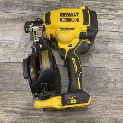 AS-IS DEWALT 20V MAX Lithium-Ion 15-Degree Electric Cordless Roofing Nailer Kit