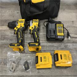 AS-IS DEWALT ATOMIC 20V MAX Lithium-Ion Cordless 2-Tool Combo Kit