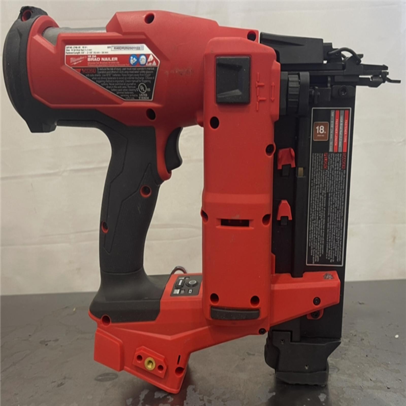 AS-IS- Milwaukee M18 FUEL 18 Gauge Brad Nailer (TOOL ONLY)