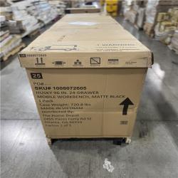 DALLAS LOCATION- AS-IS Husky Heavy Duty 96 in. W x 24 in. D Mobile Workbench Cabinet