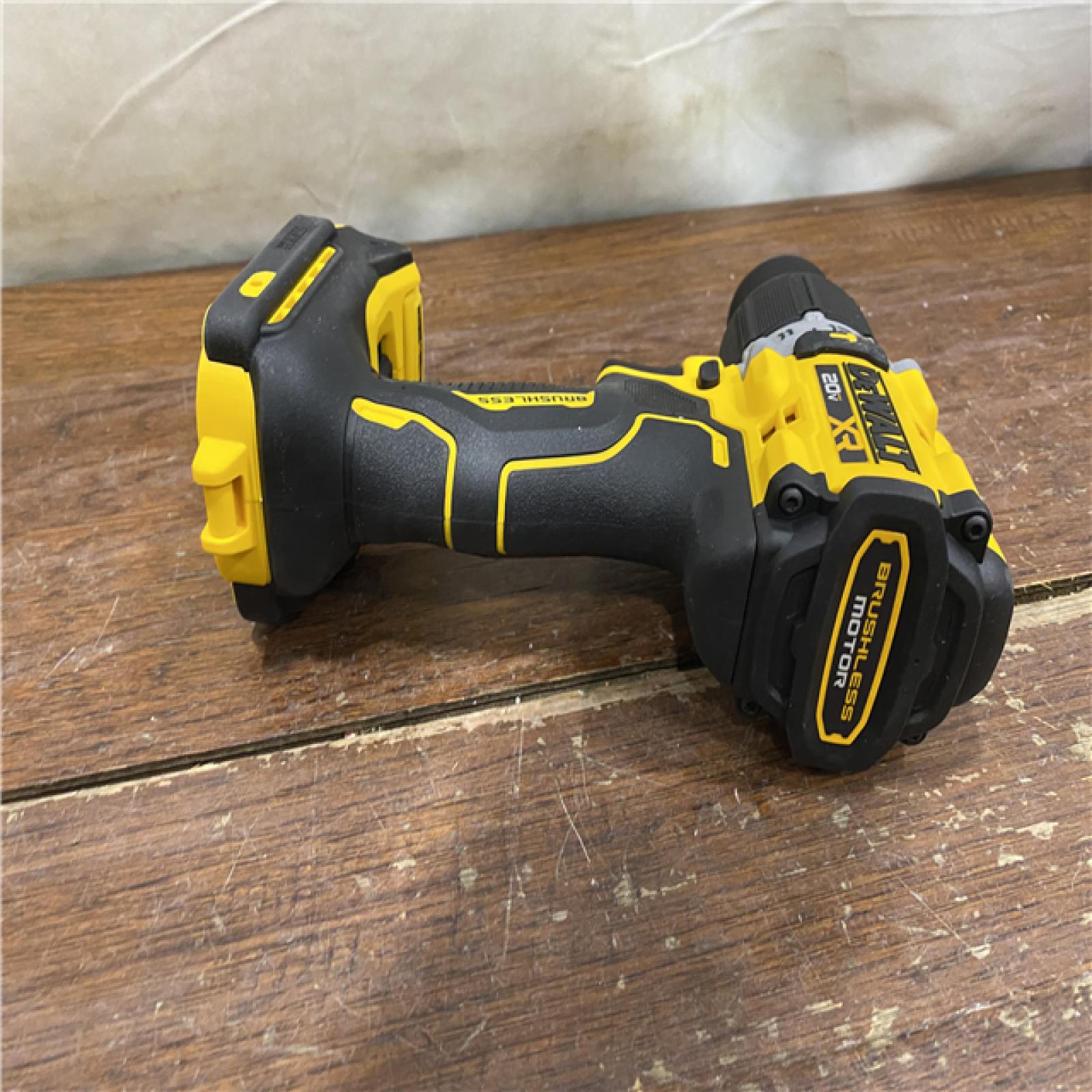 AS-IS DEWALT 20V MAX XR Hammer Drill and ATOMIC Impact Driver 2 Tool Cordless Combo Kit with (2) 4.0Ah Batteries, Charger, and Bag