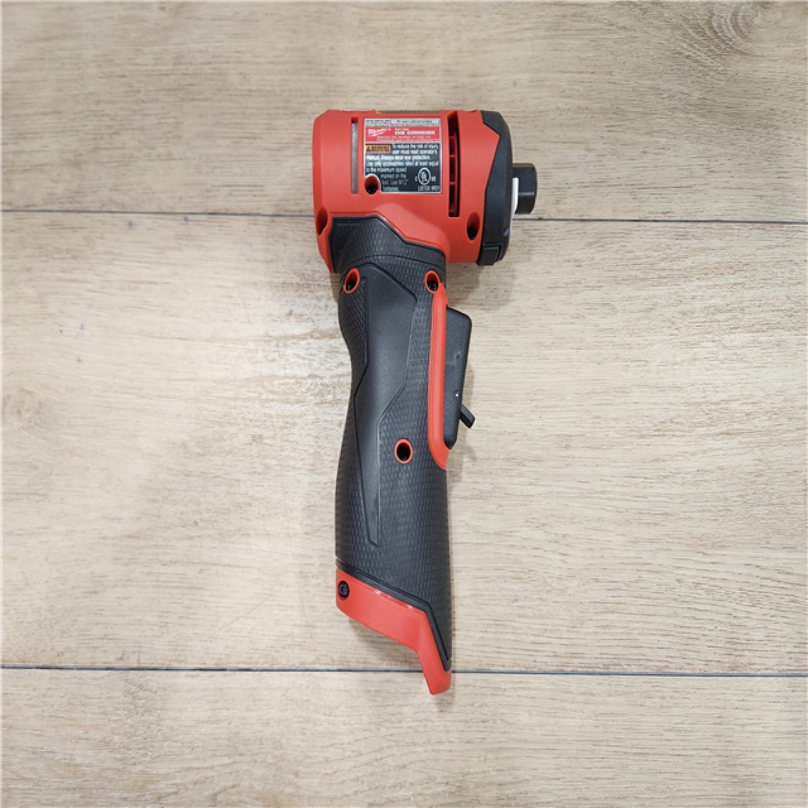 AS-IS- Milwaukee  FUEL 12V Lithium-Ion Brushless Cordless 1/4 in. Right Angle Die Grinder (Tool-Only)