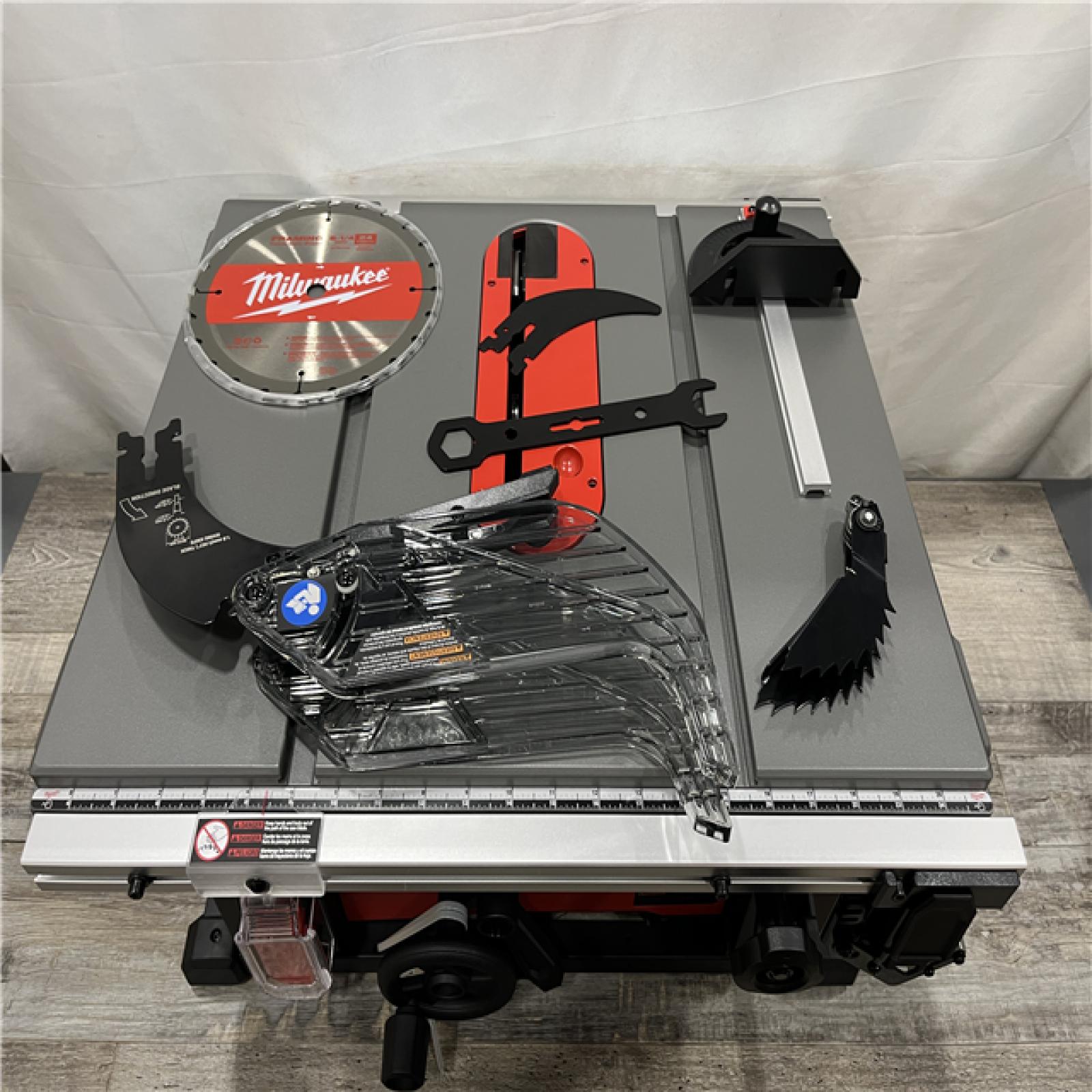 AS-IS Milwaukee FUEL ONE-KEY 18-Volt Lithium-Ion Brushless Cordless 8-1/4 in. Table Saw (Tool-Only)