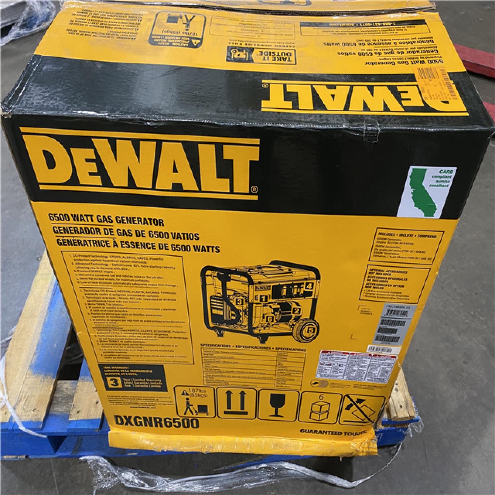 Dallas Location - As-Is DEWALT 8125 / 6500- Watt Gas Powered Portable Generator