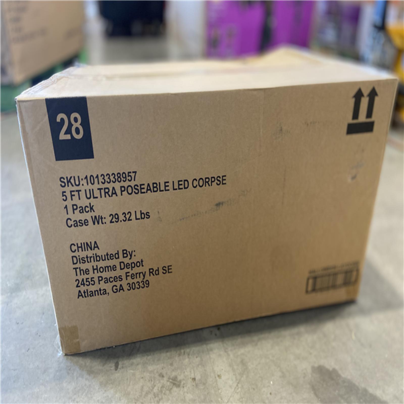 DALLAS LOCATION - Home Accents Holiday 1-Pack 5 ft. Grave & Bones LED Ultraposeable Corpse