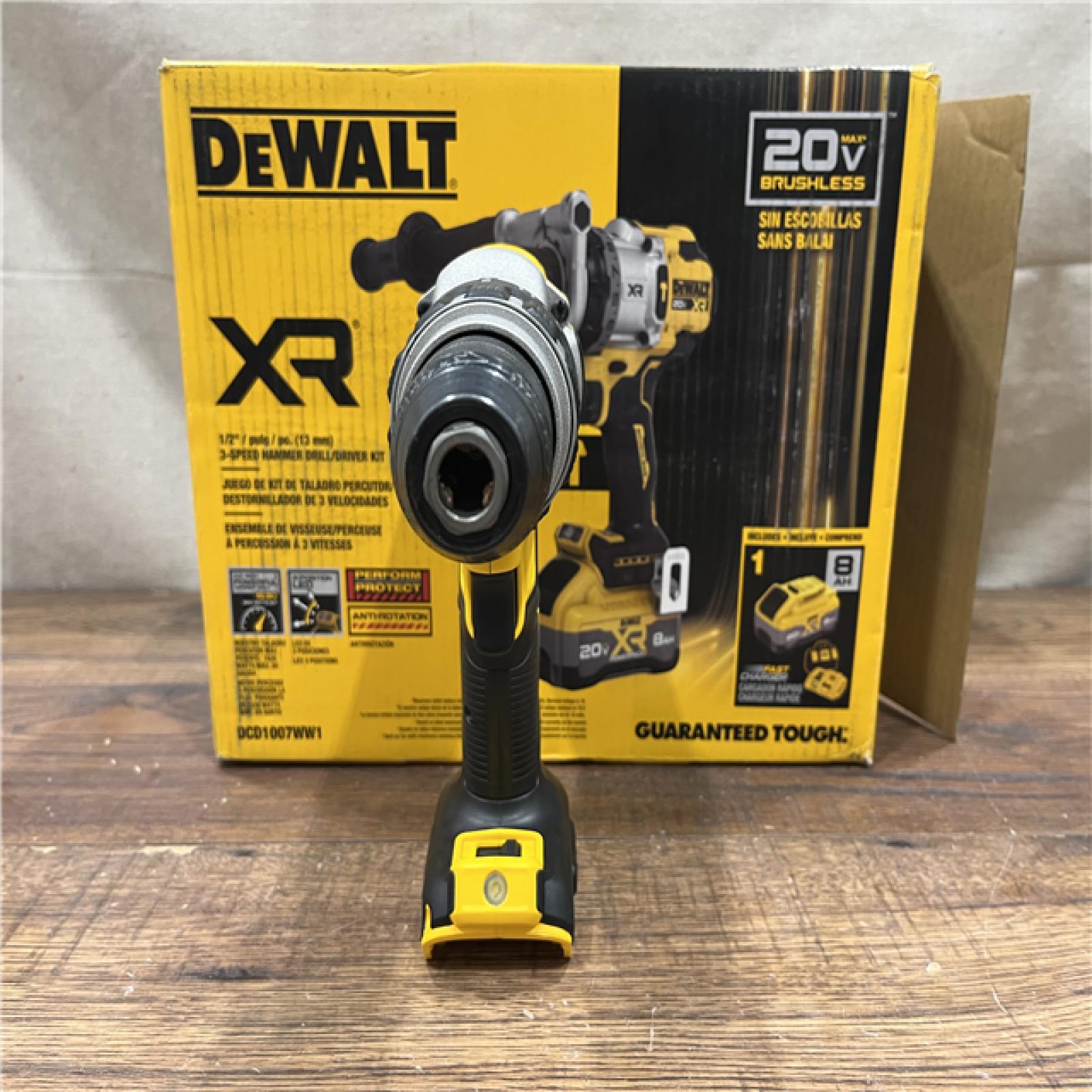 AS-IS DEWALT 20V XR Lithium-Ion Cordless Hammer Drill Kit with, Charger and Kit Bag