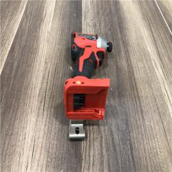 AS-IS Milwaukee 18V Lithium-Ion Compact Brushless Cordless 1/4 in. Impact Driver (Tool-Only)