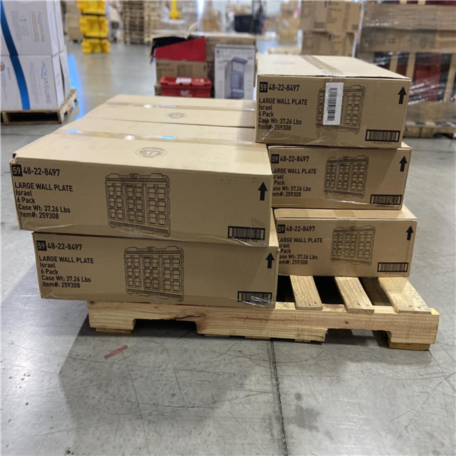 DALLAS LOCATION - Milwaukee 20 in. x 30.75 in. Wall Plate in Black - 42 UNITS