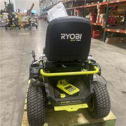 Dallas Location - As-Is RYOBI R1 80V HP Brushless Lithium Battery Cordless Electric 30 in. Riding Lawn Mower with 14 Ah Battery and Charger