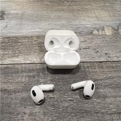 AS-IS Apple - AirPods (3rd generation) with Lightning Charging Case - White