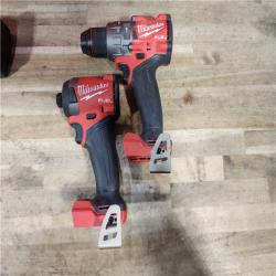 HOUSTON LOCATION - AS-IS Milwaukee FUEL 18V Lithium-Ion Brushless Cordless Hammer Drill and Impact Driver Combo Kit