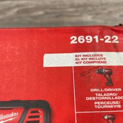 NEW - Milwaukee 18V Lithium-Ion Cordless Drill Driver/Impact Driver Combo Kit