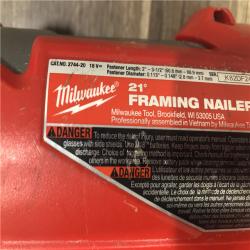 AS-IS Milwaukee  FUEL 3-1/2 in. 18-Volt 21-Degree Lithium-Ion Brushless Cordless Framing Nailer (Tool-Only)