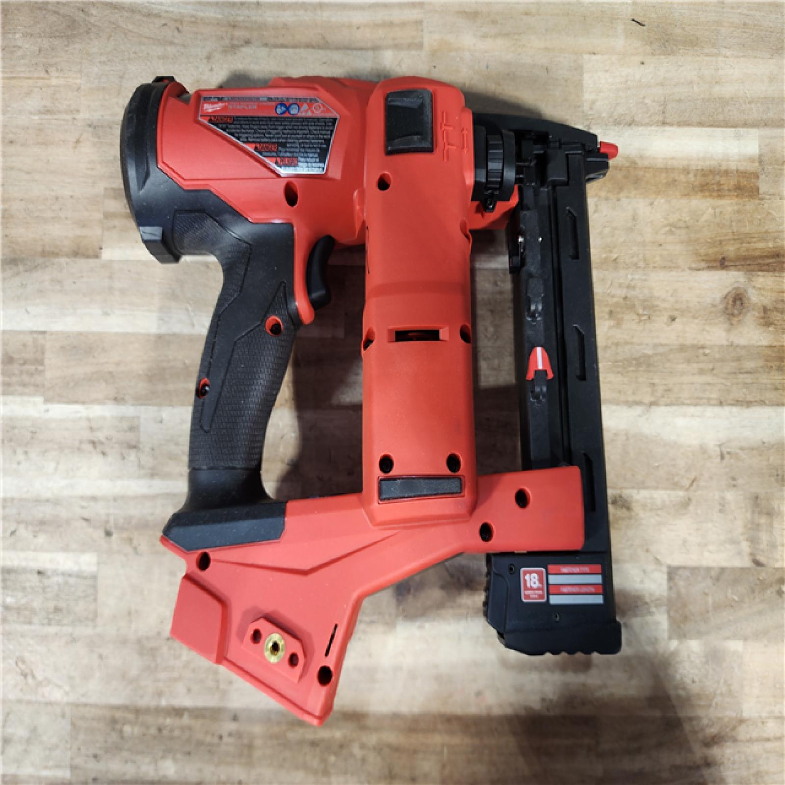 HOUSTON LOCATION - AS-IS Milwaukee FUEL 18-Volt Lithium-Ion Brushless Cordless 18-Gauge 1/4 in. Narrow Crown Stapler (Tool-Only)