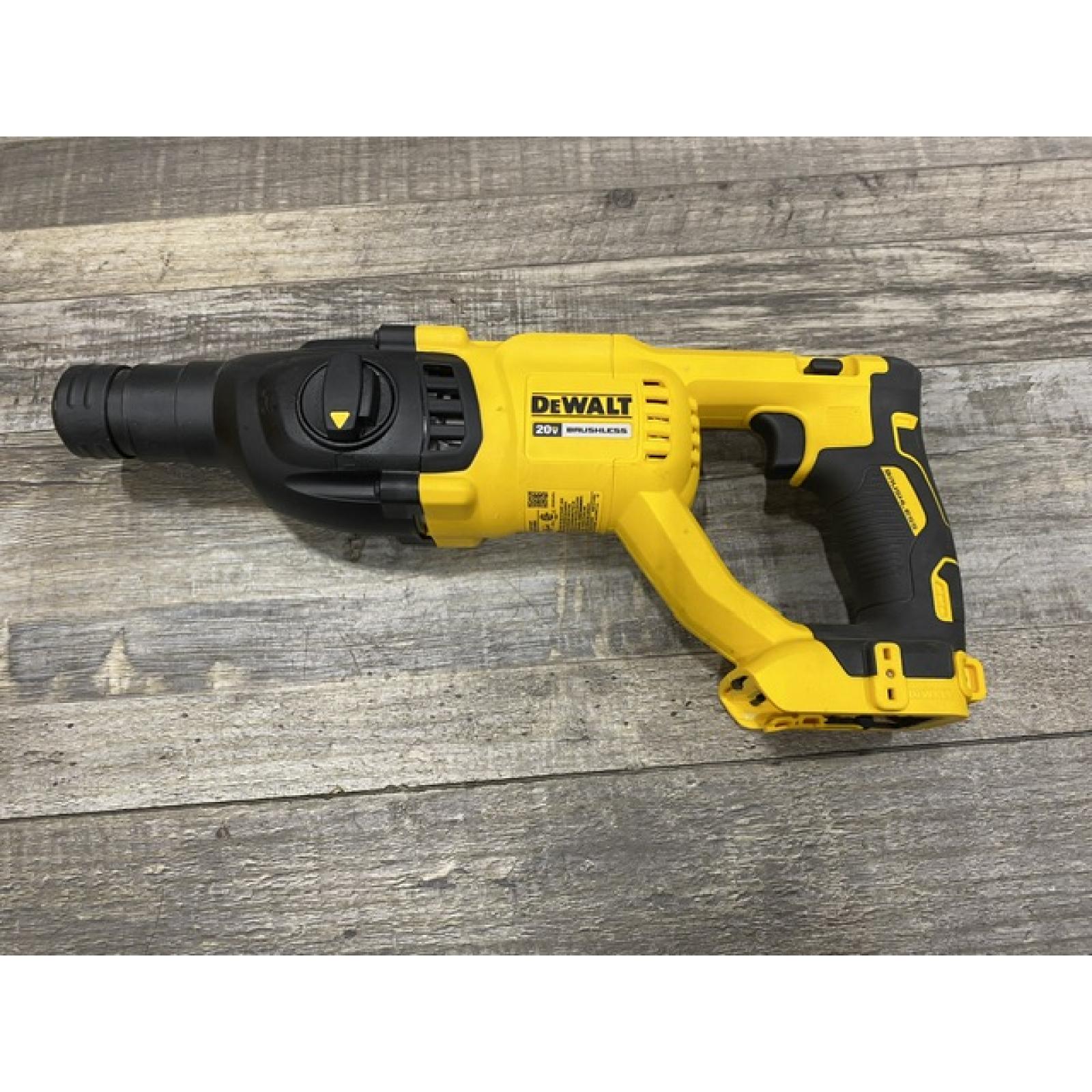 AS-IS DEWALT 20V MAX Cordless Brushless 1 in. SDS Plus D-Handle Concrete and Masonry Rotary Hammer (Tool Only)