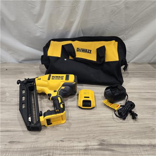 AS-IS DeWalt 20V 16 Gauge Cordless Angled Finish Nailer Kit
