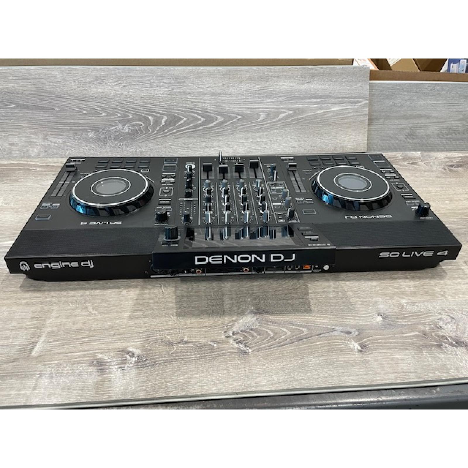 AS-IS Denon DJ SC LIVE 4-4Deck Professional Standalone DJ Controller with Streaming Access