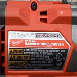 AS-IS Milwaukee FUEL 18V Lithium-Ion Brushless Cordless Hammer Drill and Impact Driver Combo Kit (2-Tool) with 2 Batteries