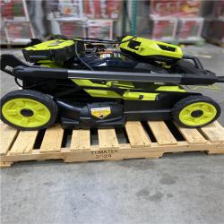 Dallas Location - As-Is RYOBI 80V HP 30 in.Lawn Mower with Battery and Charger