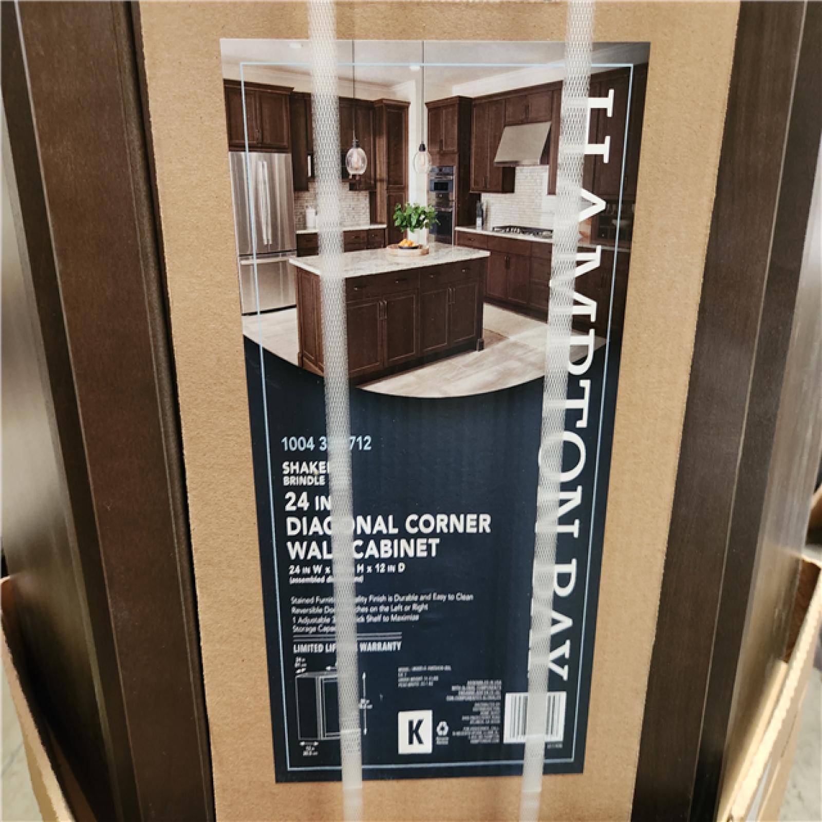 Phoenix Location  Hampton Bay Assembled Kitchen Cabinet in Brindle (5 Cabinets)