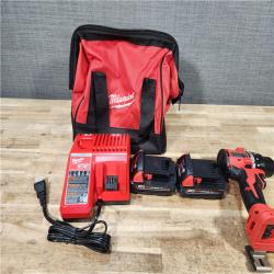 HOUSTON LOCATION - AS - IS Milwaukee 18V Lithium-Ion Brushless Cordless 1/2 in. Compact Drill/Driver Kit