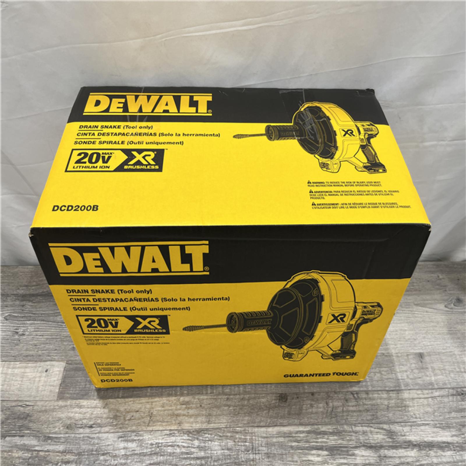 NEW - DEWALT 20V MAX Cordless Brushless Drain Snake (Tool Only)