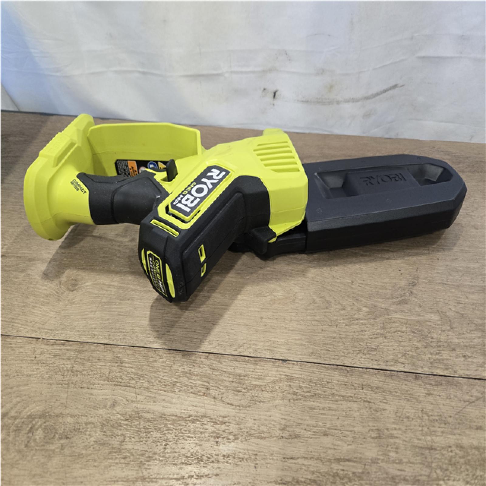 AS-IS RYOBI ONE+ HP 18V Brushless Cordless 8 in. Compact Pruning Mini Chainsaw (Tool Only)