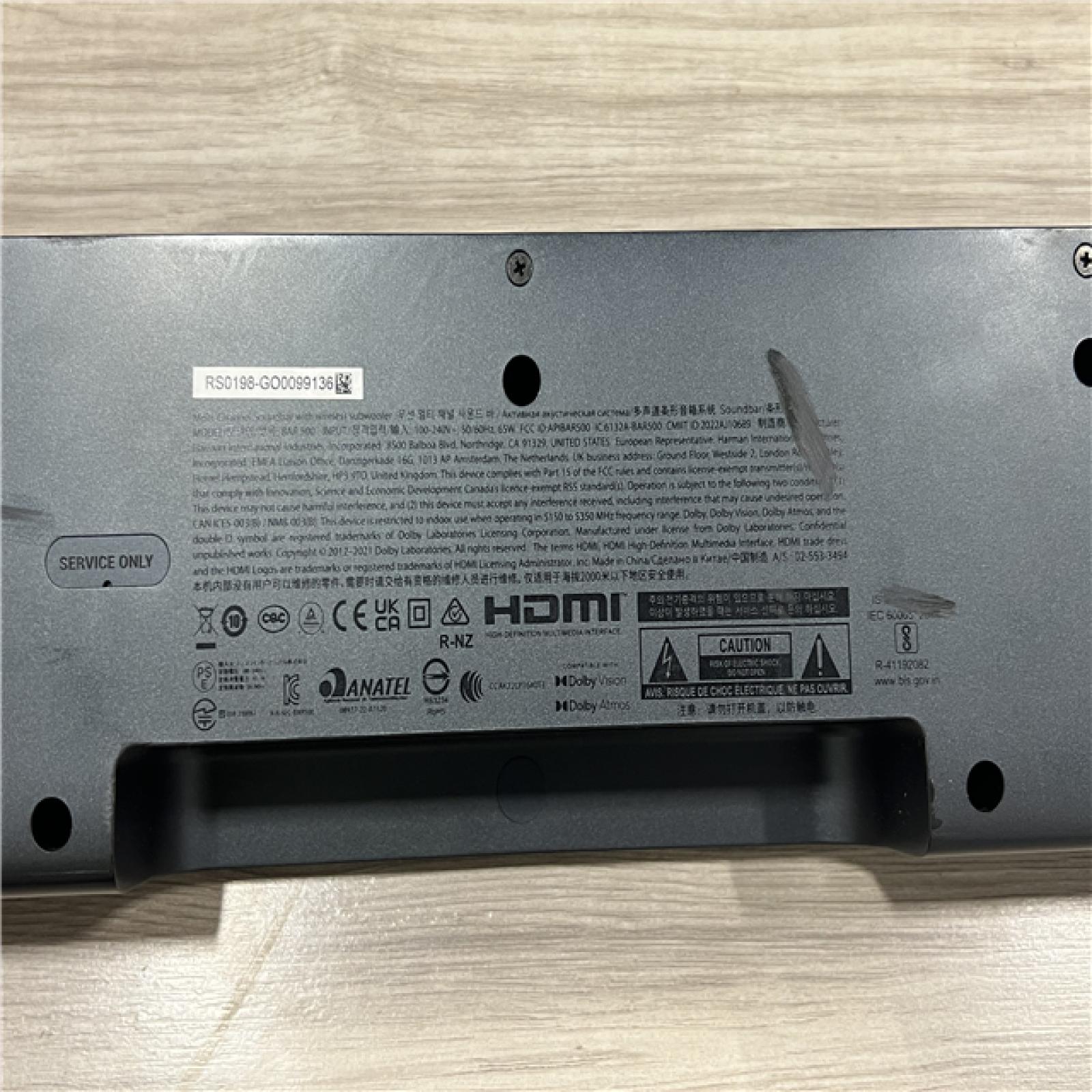 AS-IS JBL Bar 500 5.1-Channel Soundbar with Multibeam and Dolby Atmos