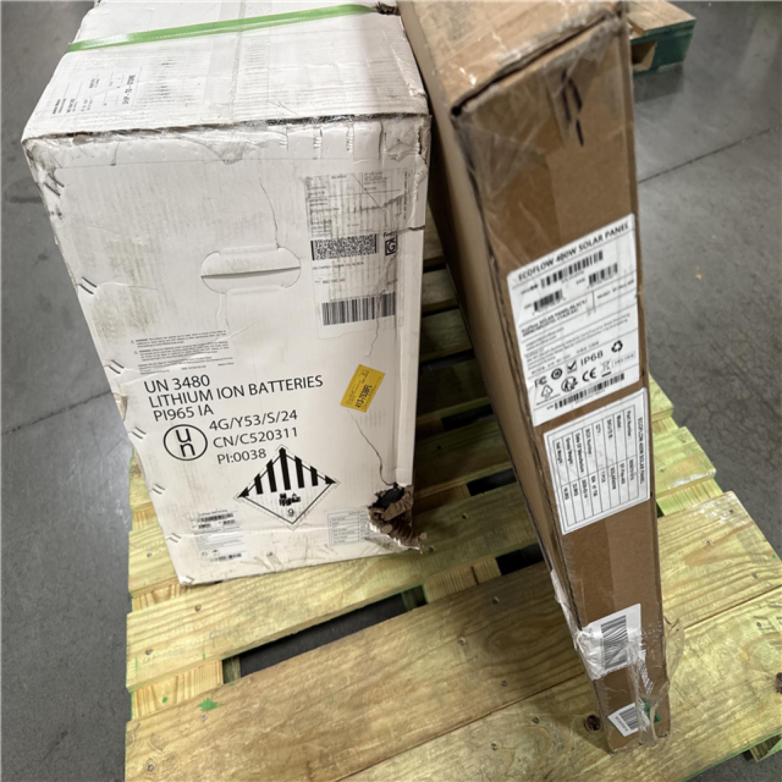 California AS-IS Ecoflow 7200W Battery Generator w/Solar Panel (Damaged Boxes)