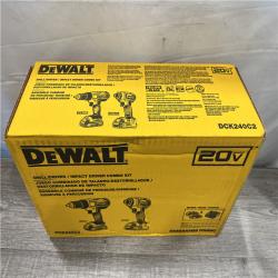 AS-IS DEWALT 20V MAX Cordless Drill/Impact 2 Tool Combo Kit